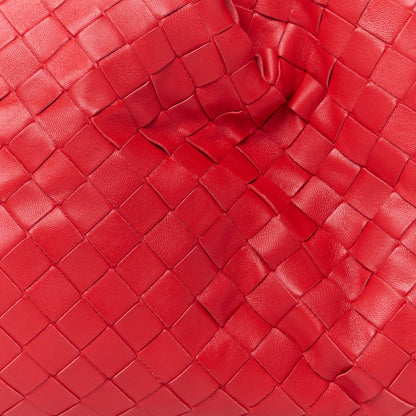 Bottega Veneta Nappa Maxi Intrecciato The Pouch Oversized Clutch Bright Red 9 of 11