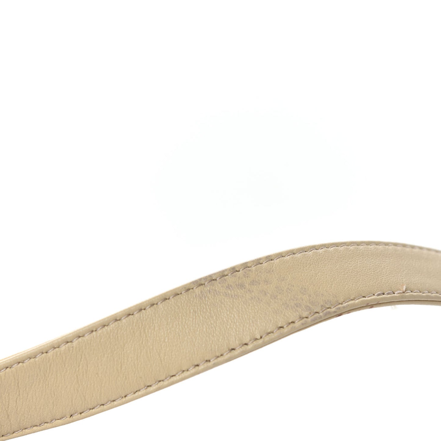 Lambskin Quilted CC Chocolate Bar Shoulder Bag Beige