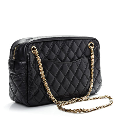 Chanel Aged Calfskin Quilted Medium Reissue Camera Case Black 3 of 10