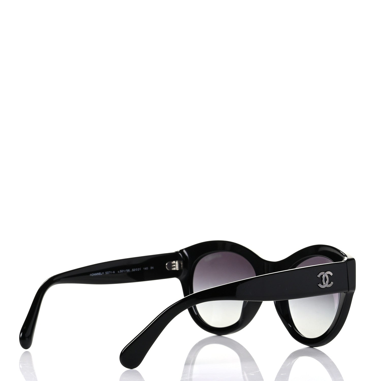 Chanel Acetate Butterfly Sunglasses 5371 Black 4 of 4