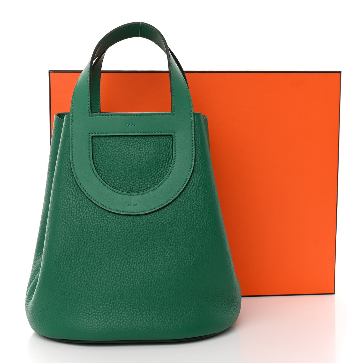 Hermes Taurillon Clemence Swift In-The-Loop 23 Bag Vert Vertigo 10 of 10