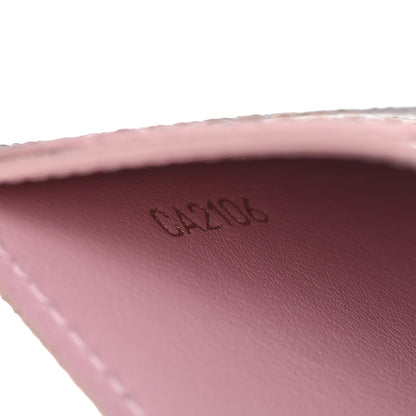 Louis Vuitton Damier Ebene Caissa Card Holder Rose Ballerine 7 of 8