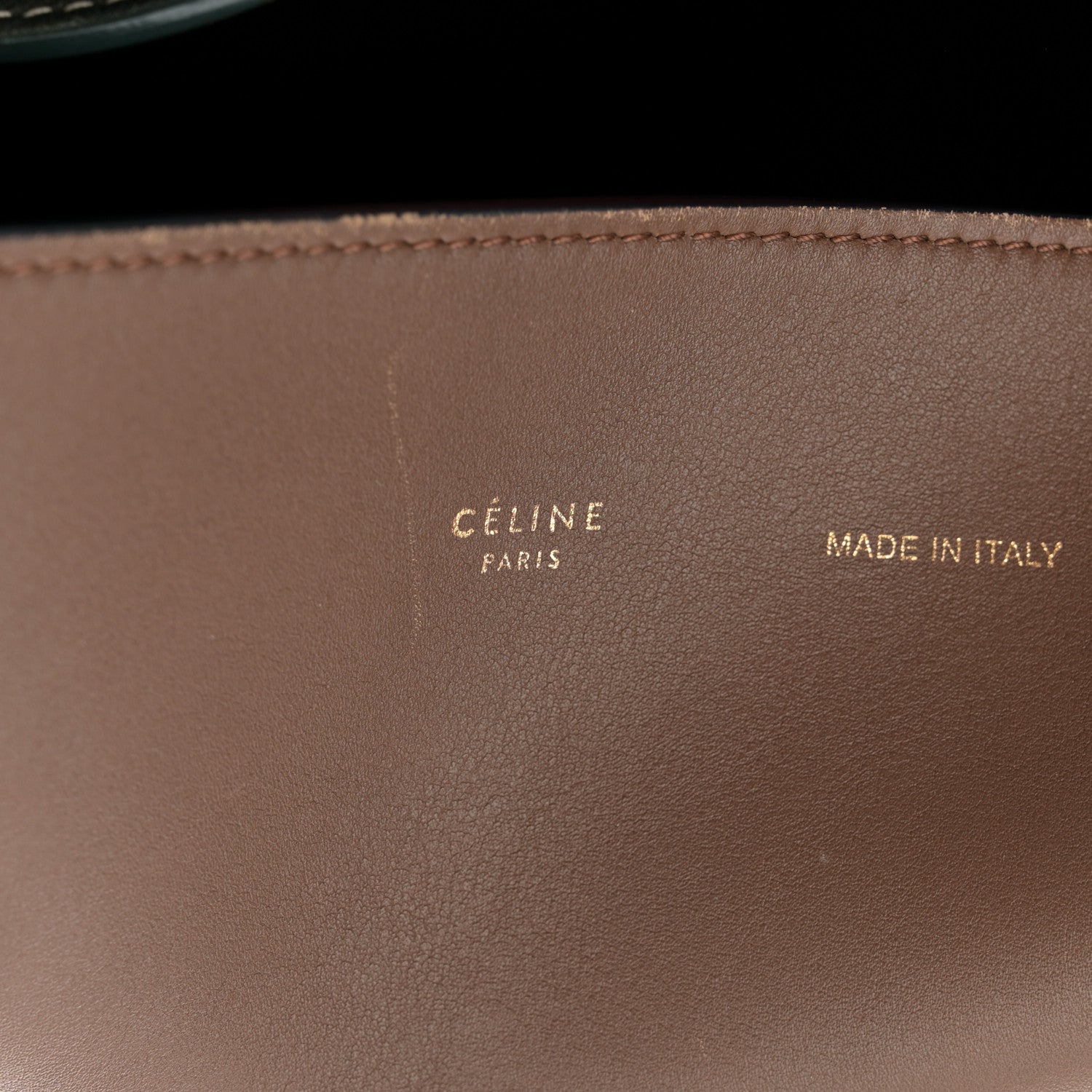 Celine Shiny Smooth Calfskin Small Twisted Cabas Camel Brick 7 of 15