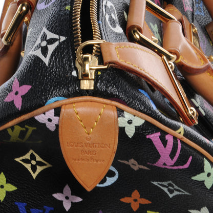 Louis Vuitton Monogram Multicolor Speedy 30 Black 8 of 9