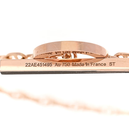 Hermes 18K Rose Gold Diamond Chaine d'Ancre Contour Bracelet ST 4 of 5