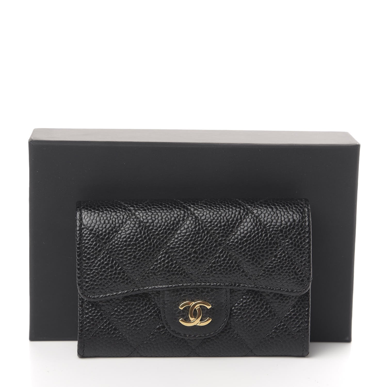Chanel Caviar Quilted Flap Card Holder Black 9 of 9