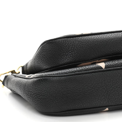 Louis Vuitton Empreinte Monogram Giant Multi Pochette Accessories Black Beige 9 of 10