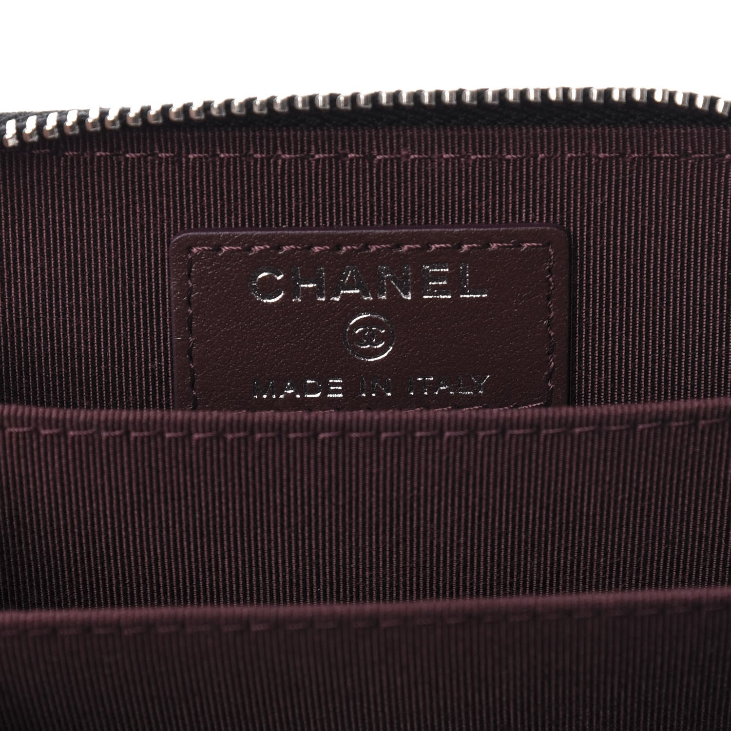 Chanel Caviar Quilted Zip Coin Purse Black 6 of 9