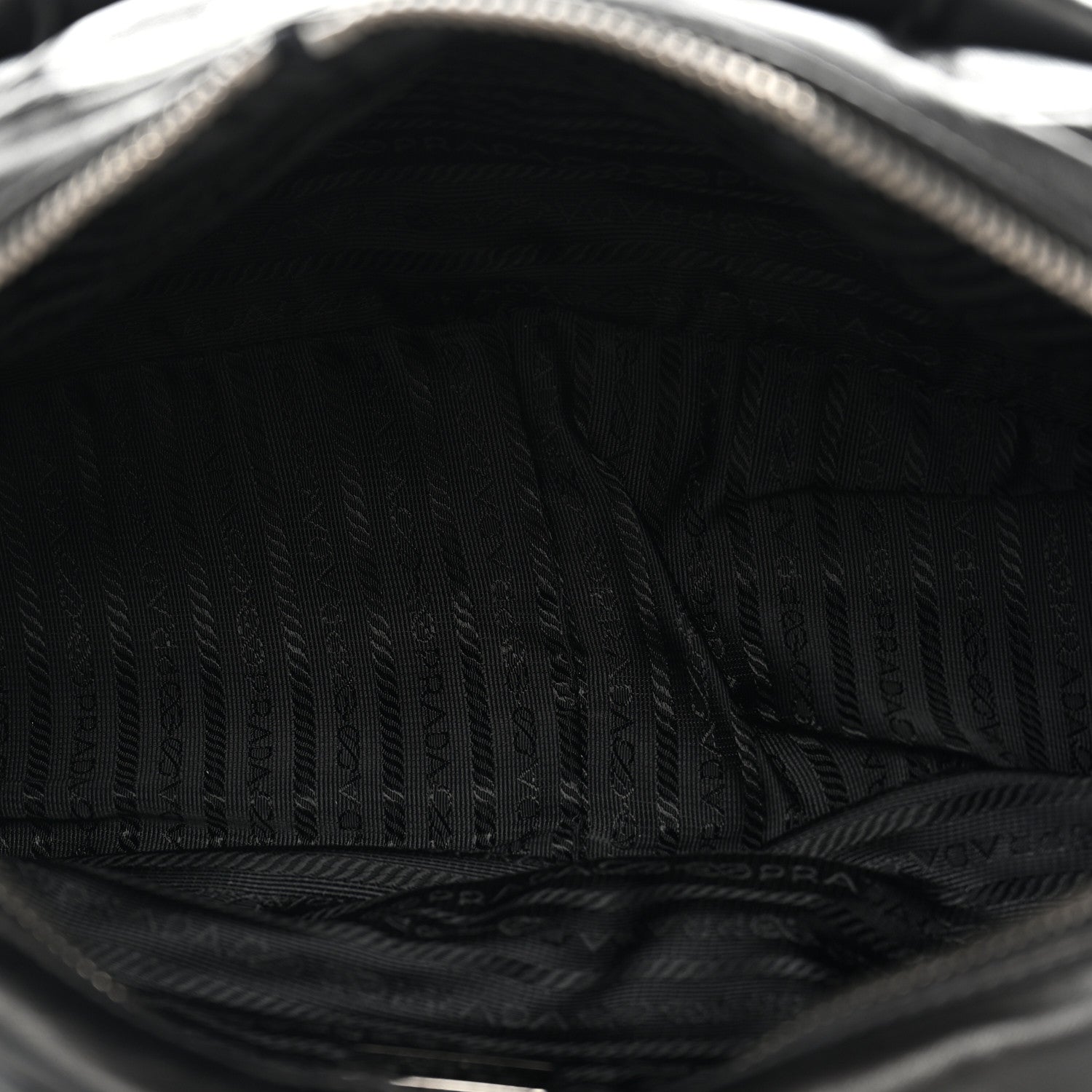 Prada Nappa Pocket Shoulder Bag Black 4 of 9