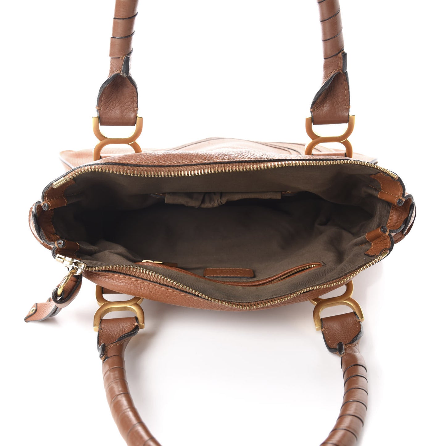 Calfskin Medium Marcie Satchel Tan