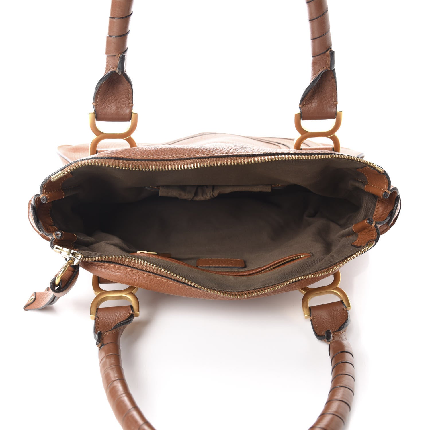 Chloe Calfskin Medium Marcie Satchel Tan 5 of 11