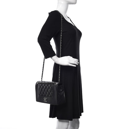 Chanel Sheepskin Quilted Vintage Mademoiselle Flap Black 2 of 10