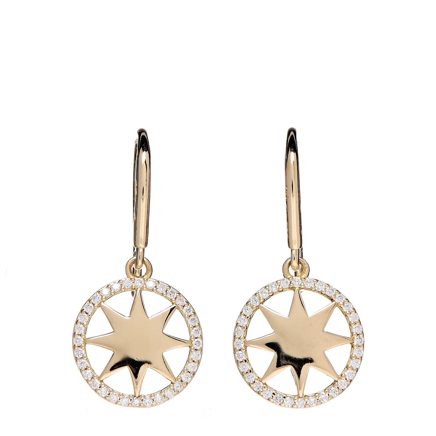 18K Yellow Gold Diamond Paloma Picasso Venezia Stella Drop Earrings