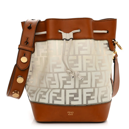 Fendi TPU FF Vitello Aura F is Fendi Grande Mon Tresor Bucket Bag White Cuoio 1 of 15