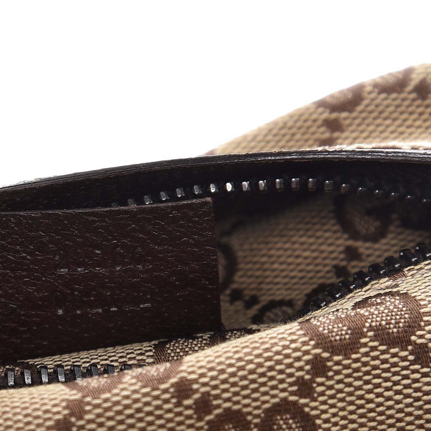 Monogram Web Belt Bag Dark Brown