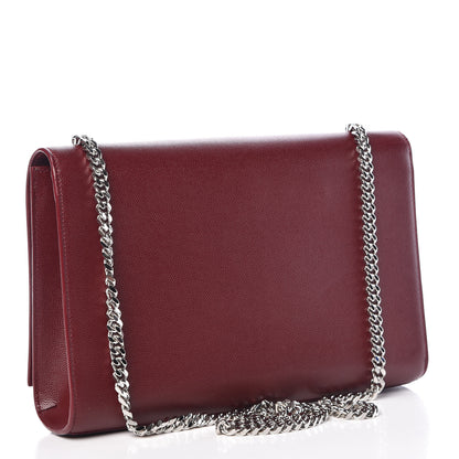 Saint Laurent Grain De Poudre Large Classic Monogram Kate Satchel Palissandre 3 of 16