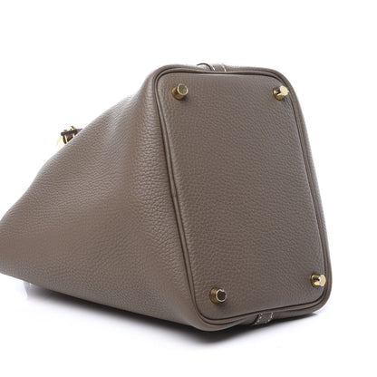 Hermes Taurillon Clemence Picotin Lock 18 PM Etoupe 5 of 10