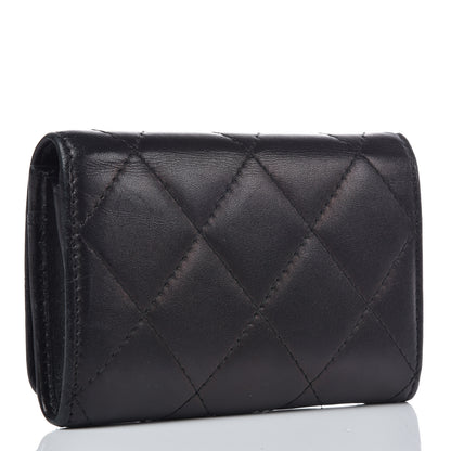Chanel Calfskin Quilted Cambon Business Card Holder Black 3 of 15
