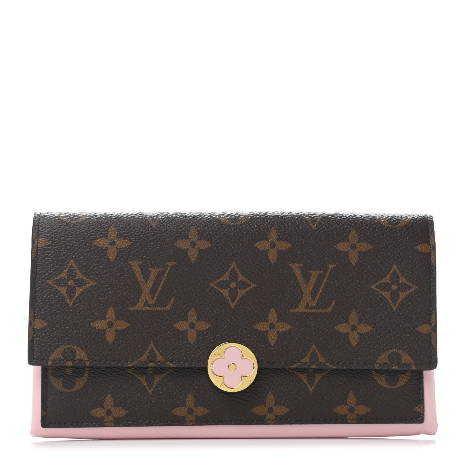 Louis Vuitton Monogram Flore Wallet Rose Ballerine 1 of 4