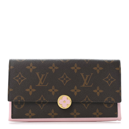Louis Vuitton Monogram Flore Wallet Rose Ballerine 1 of 4