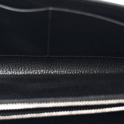 Hermes Chevre Chamkila Kelly Wallet To Go Black 5 of 11