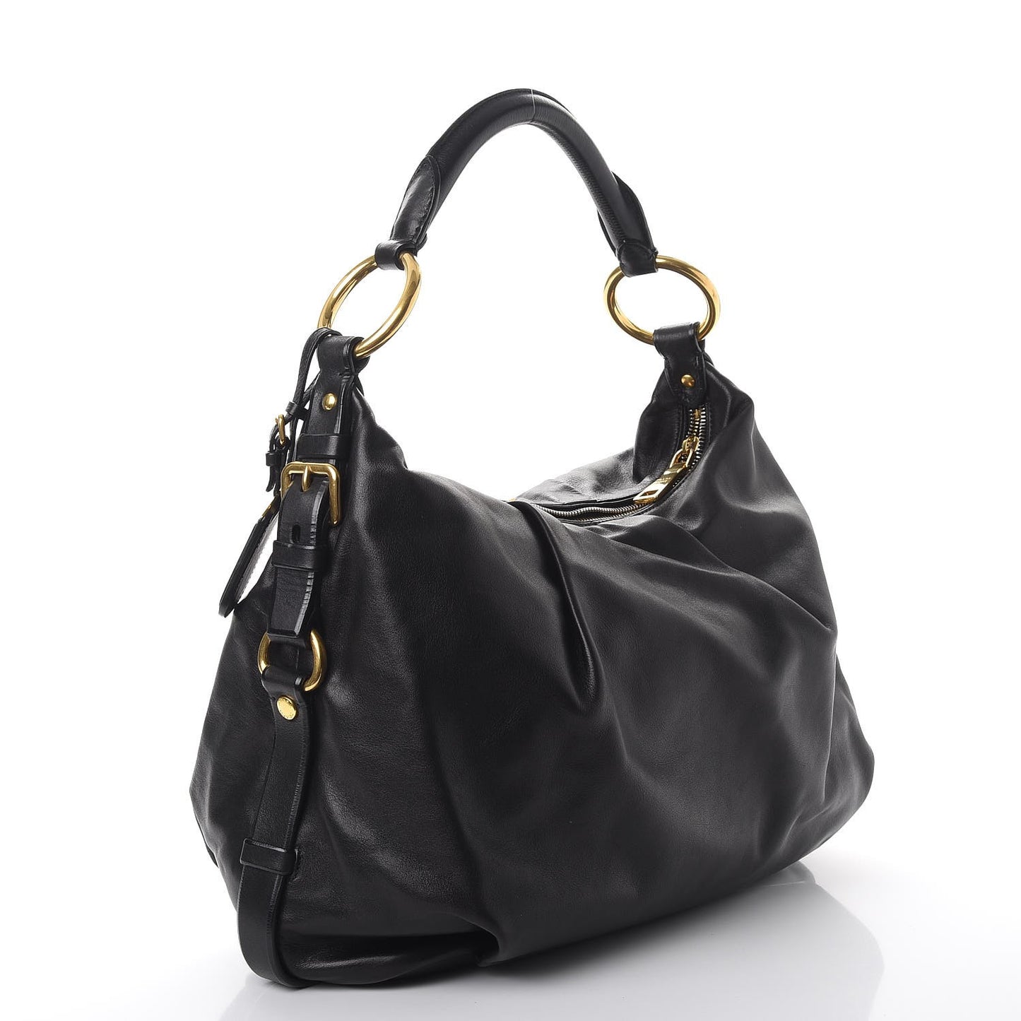 Soft Calf Hobo Nero Black