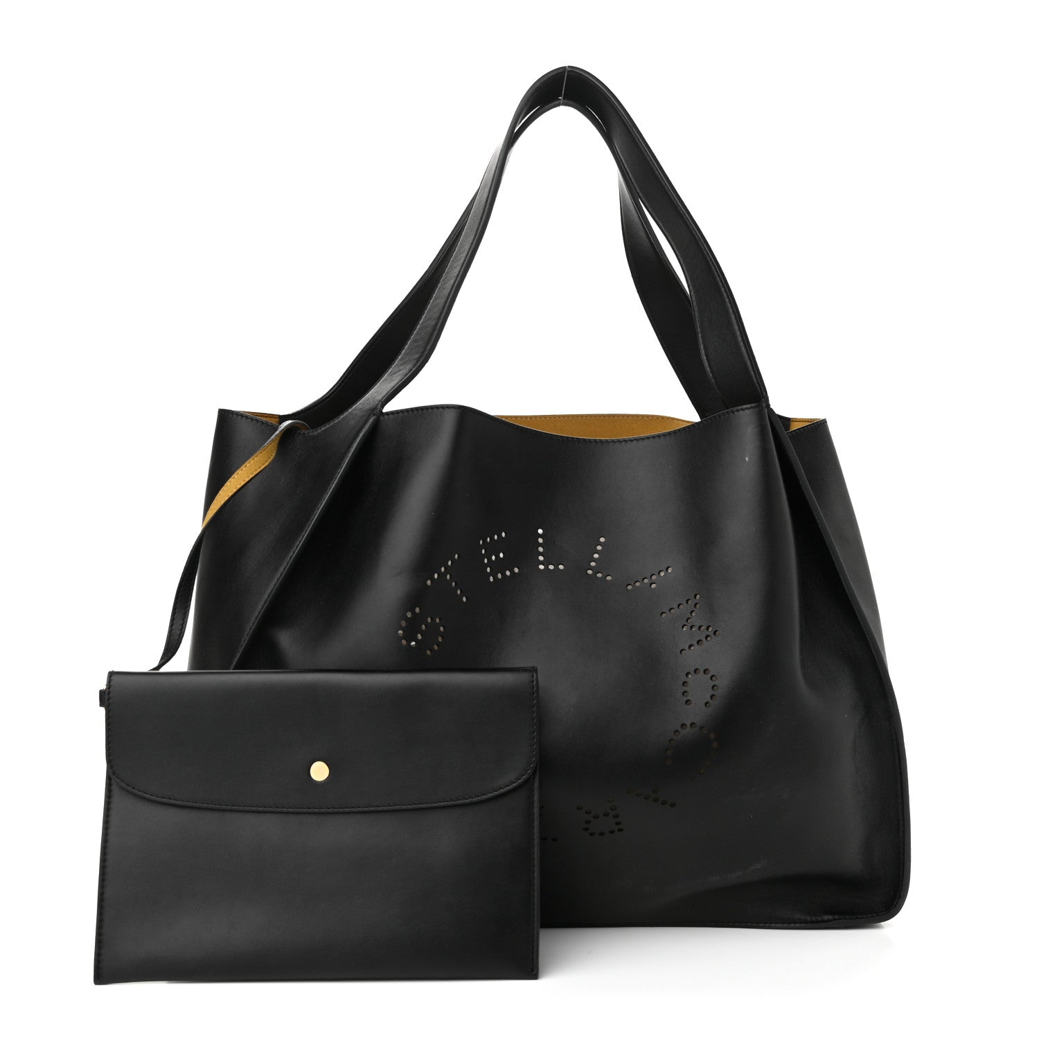 Stella McCartney Eco Alter Nappa East West Perforated Tote Black 1 of 14