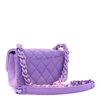 Chanel Shaded Caviar Quilted My Everything Small Flap Purple Light Purple 3 of 11