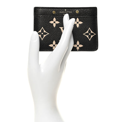 Louis Vuitton Empreinte Card Holder Black Beige 2 of 8