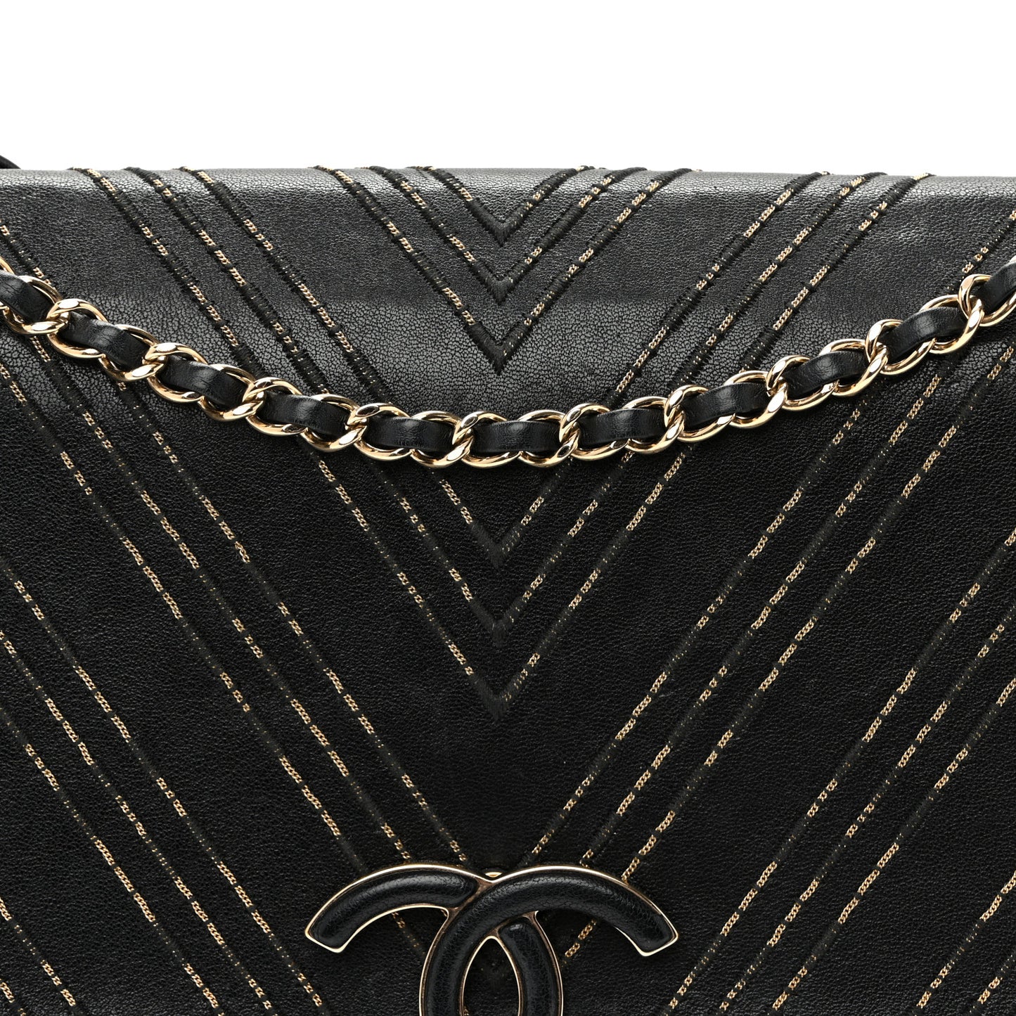Sheepskin Chain CC Subtle Flap Black
