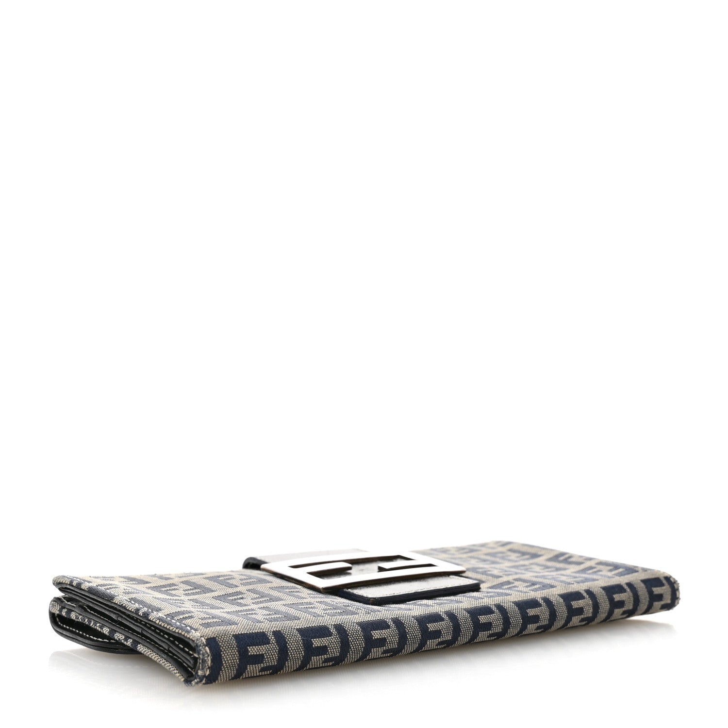 Fendi Zucchino Forever Continental Wallet Navy 4 of 11