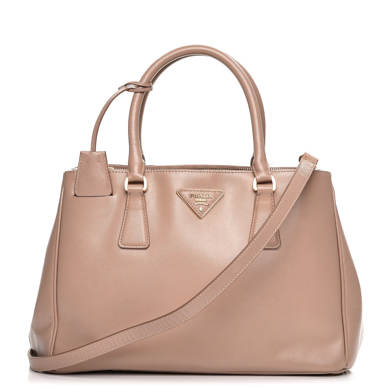 Prada Saffiano Small Galleria Double Zip Tote Cammeo 1 of 14