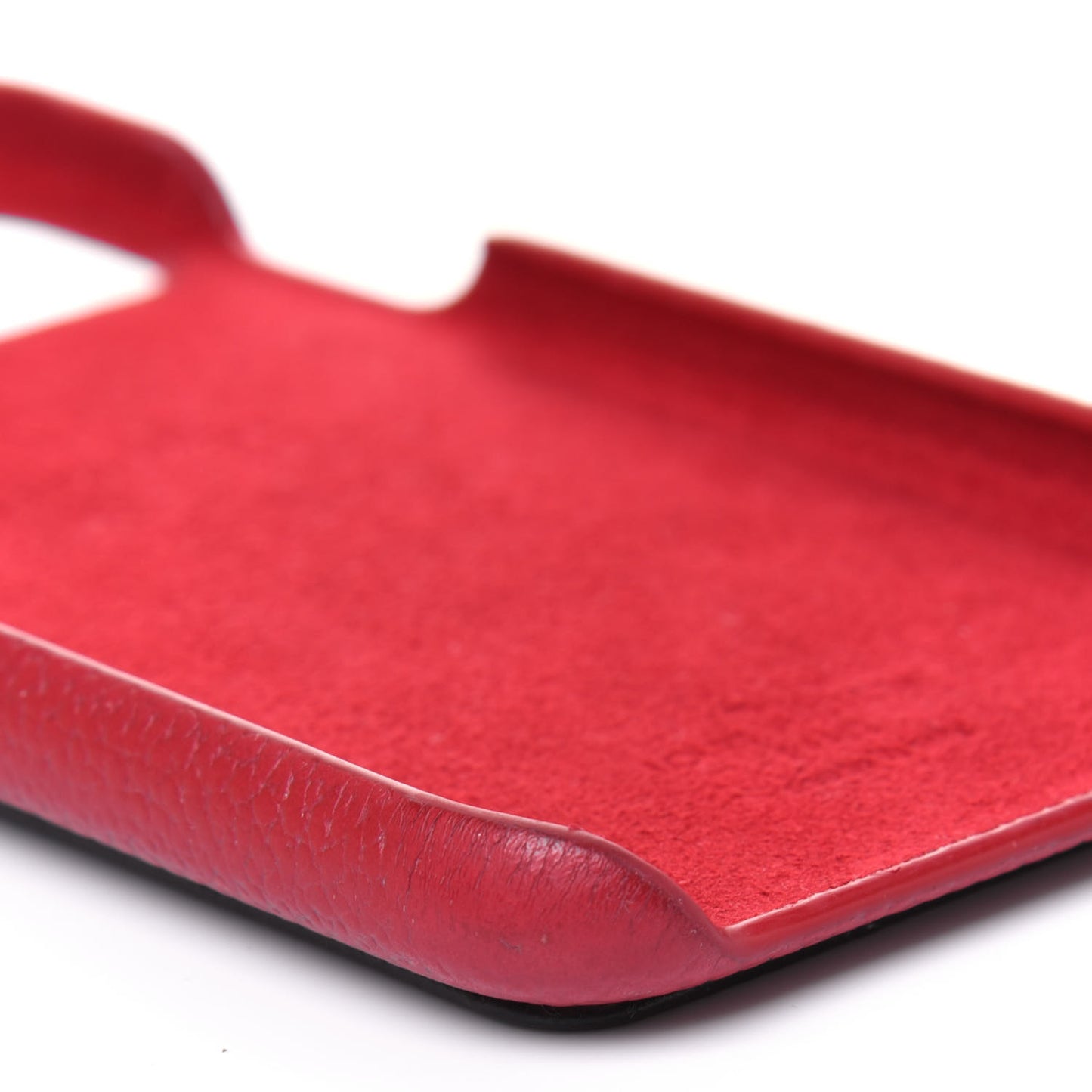 Calfskin Monogram iPhone 11 Pro Max Bumper Scarlet