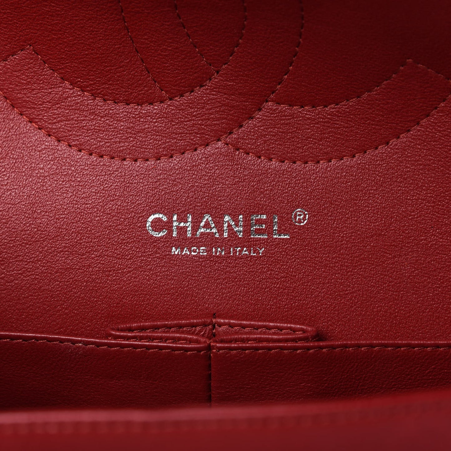 Caviar Quilted Jumbo Double Flap Red