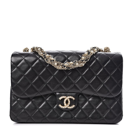 Chanel Lambskin Quilted Medium Westminster Pearl Flap Black 1 of 11