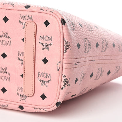 MCM Visetos Medium Anya Shopper Tote Light Pink 10 of 11