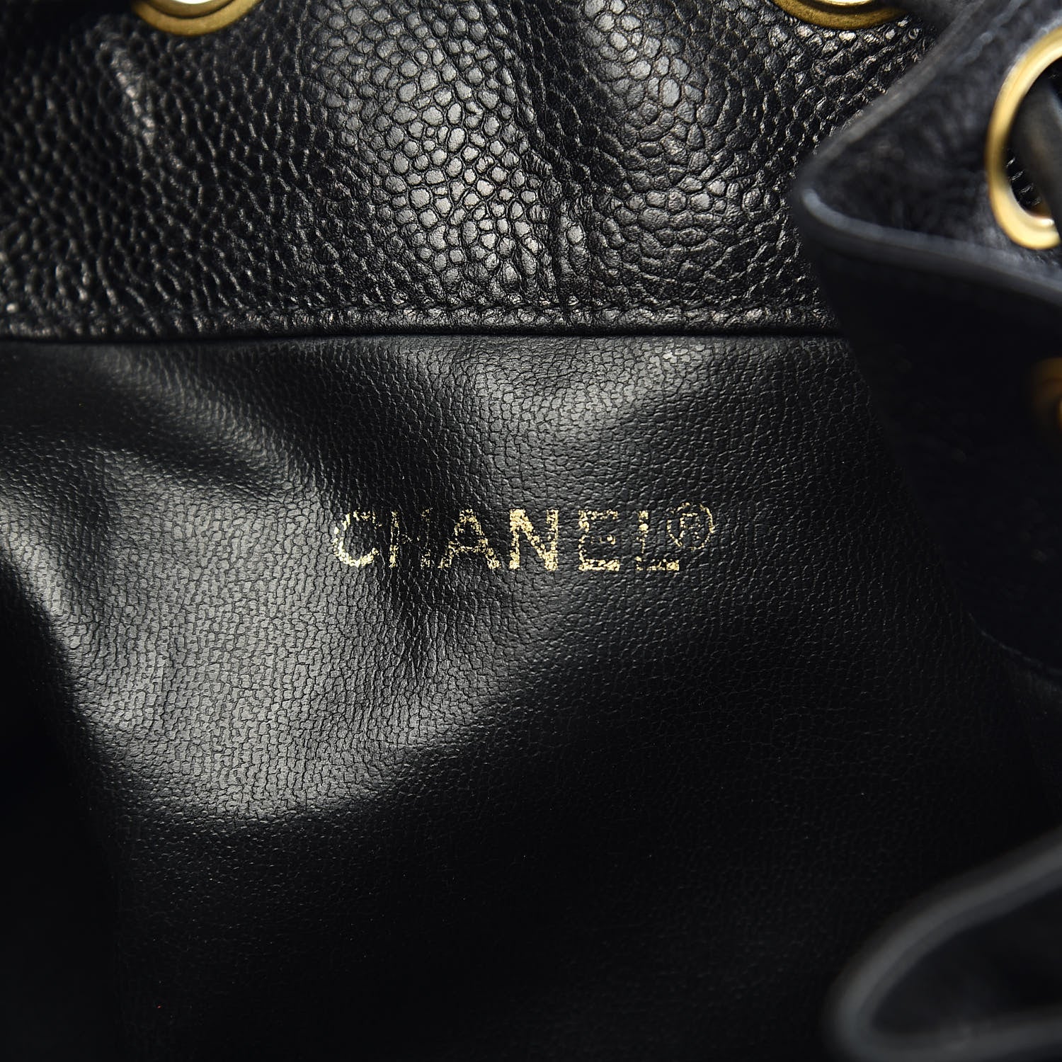 Chanel Caviar CC Drawstring Shoulder Bag Black 8 of 11
