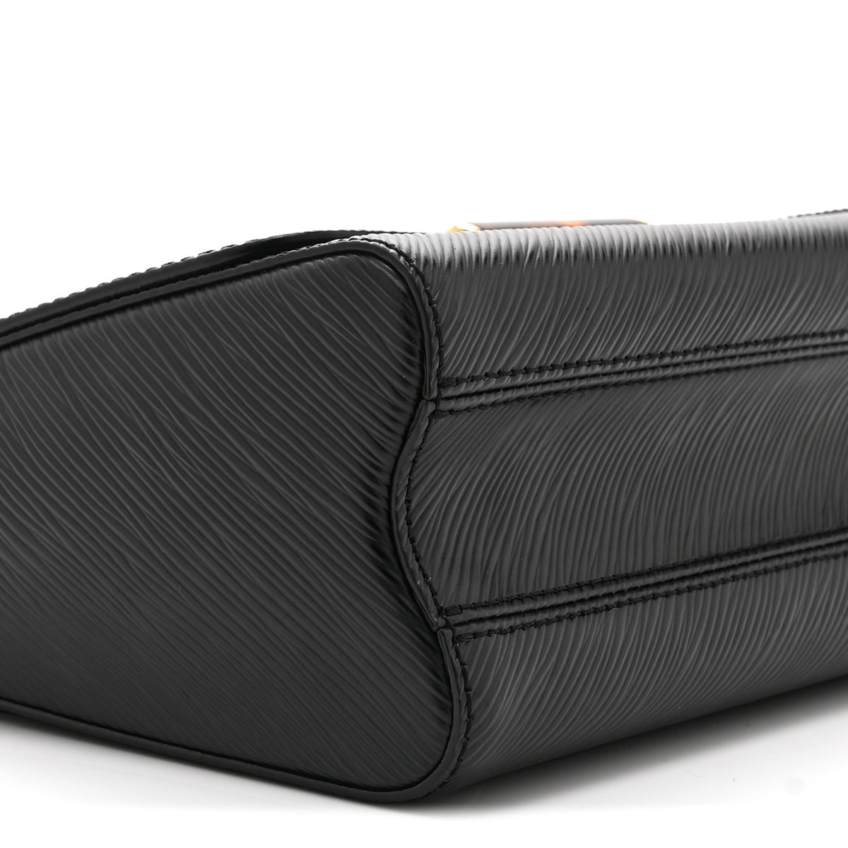 Epi Tortoiseshell Twist Shoulder Bag MM Black