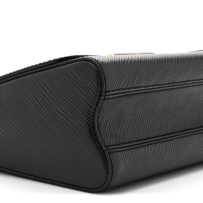 Louis Vuitton Epi Tortoiseshell Twist Shoulder Bag MM Black 8 of 9