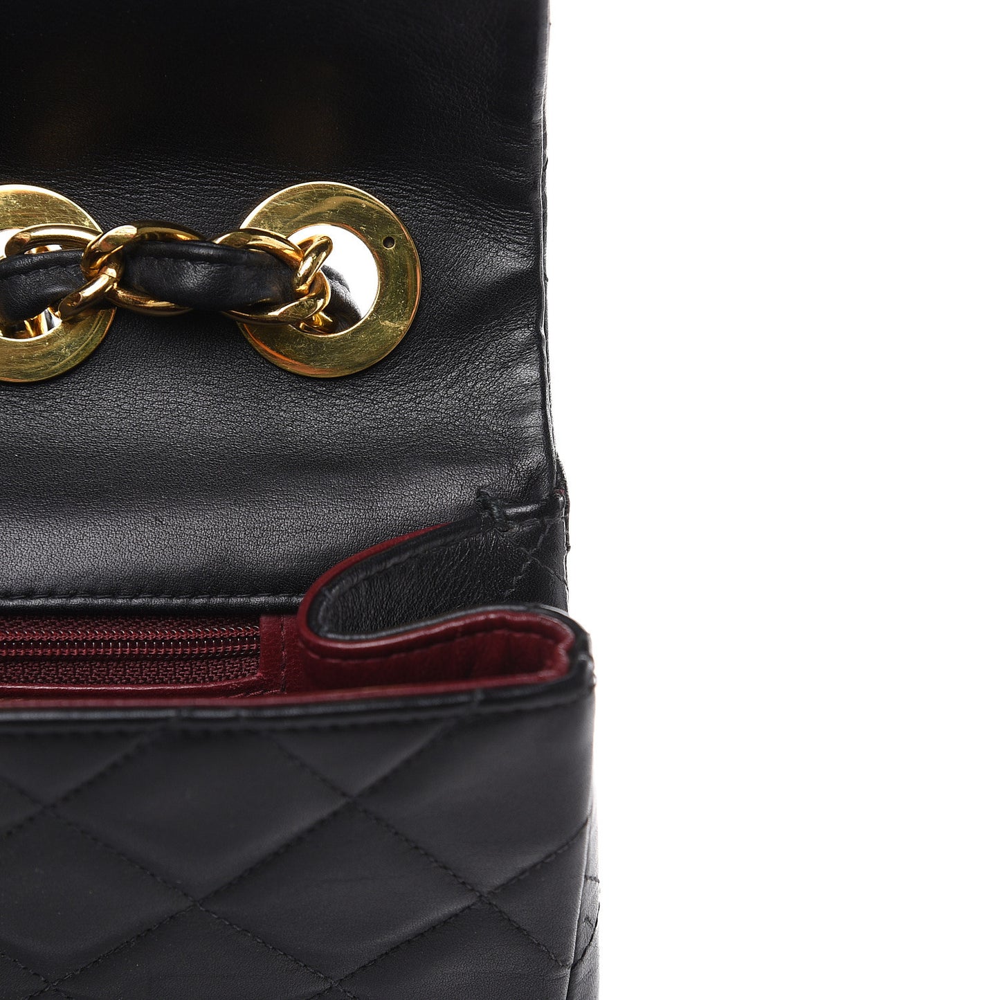 Lambskin Quilted XL Jumbo Single Flap Black