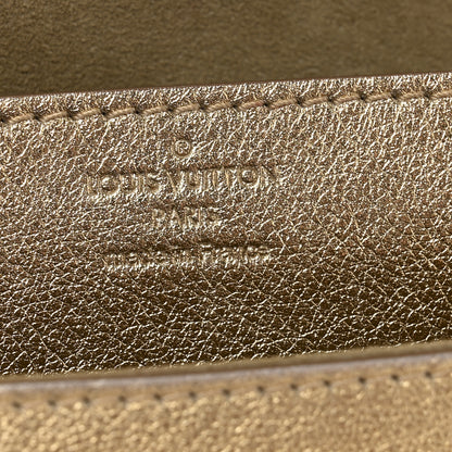 Louis Vuitton Metallic Calfskin Louise Clutch Gold 6 of 13