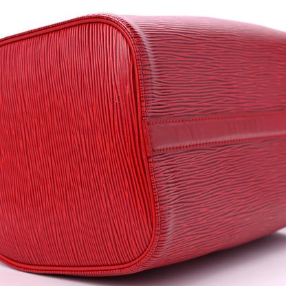 Louis Vuitton Epi Speedy 25 Castillan Red 7 of 9