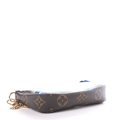 Louis Vuitton Monogram 2019 Christmas Animation Mini Venice Pochette Accessories Blue 3 of 9