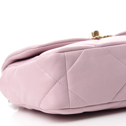 Chanel Lambskin Quilted Medium Chanel 19 Flap Light Pink 6 of 10
