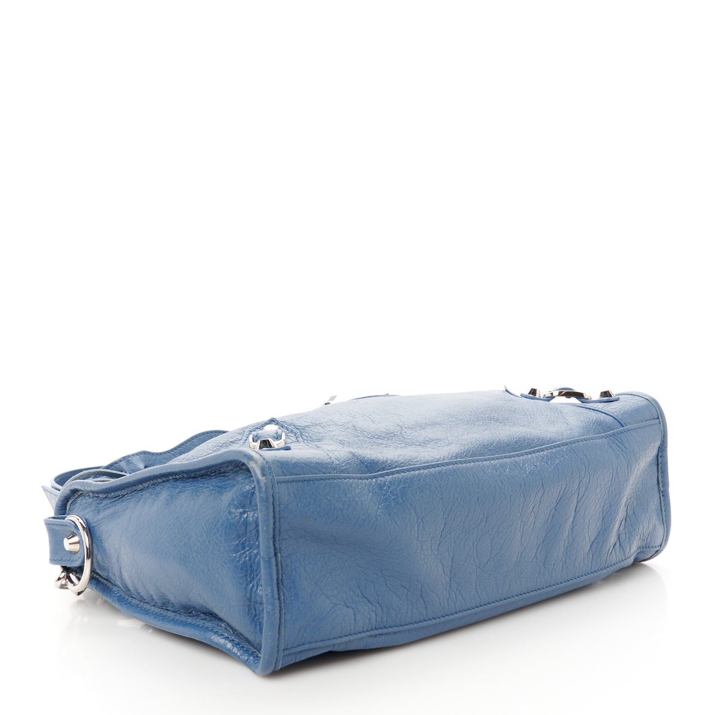 Agneau Classic Silver Hardware S City Denim Blue