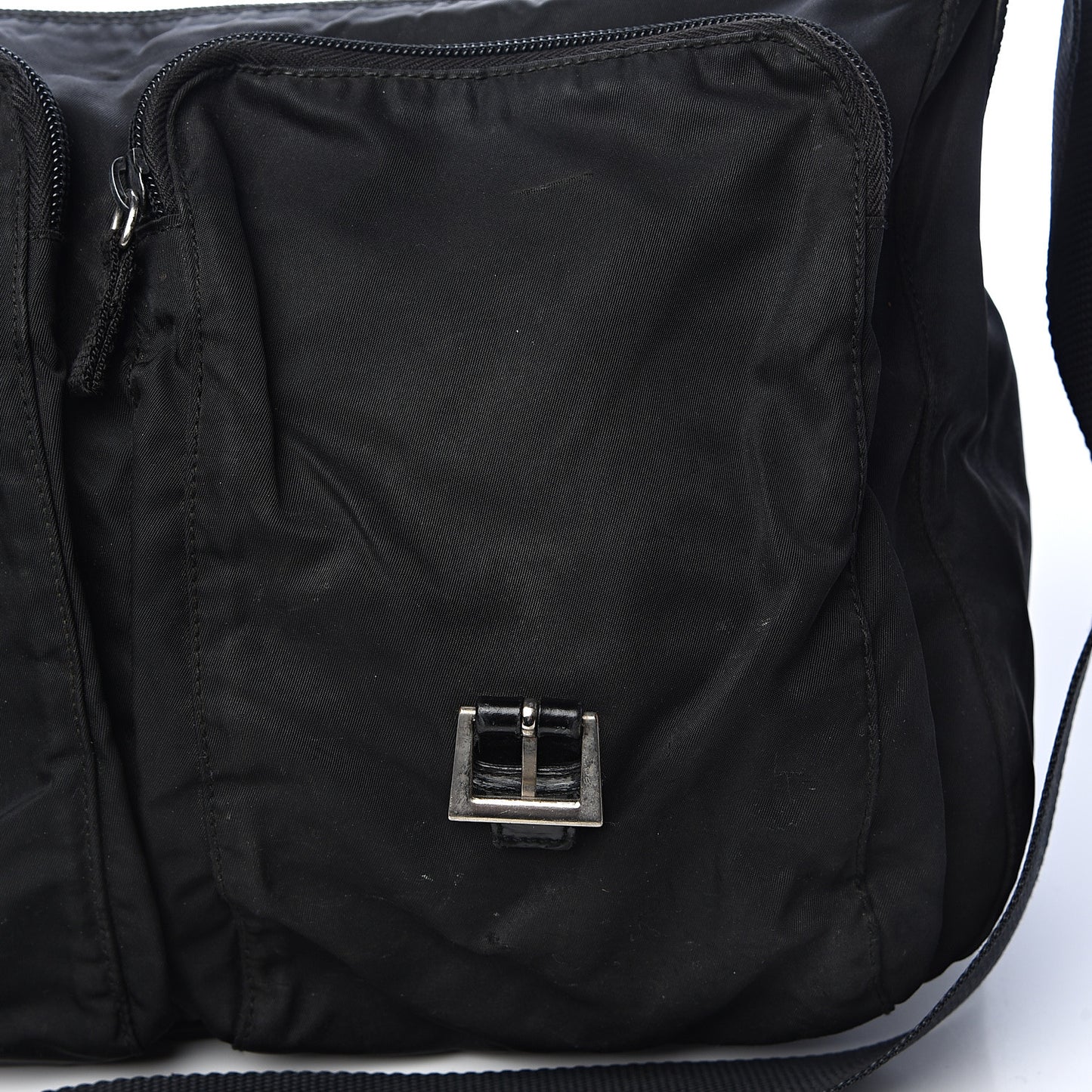 Tessuto Nylon Messenger Bag Black