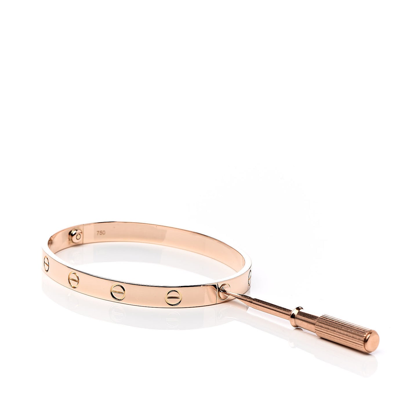 18K Pink Gold LOVE Bracelet 17