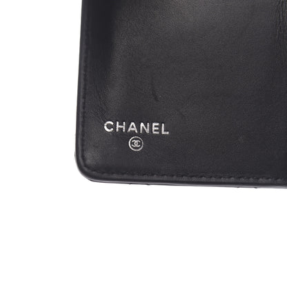 Chanel Patent Quilted Brilliant Zipped Pocket Wallet Black 6 of 8