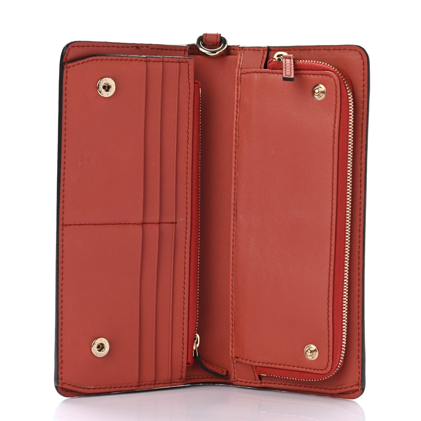 Guccissima Continental Wallet Orange