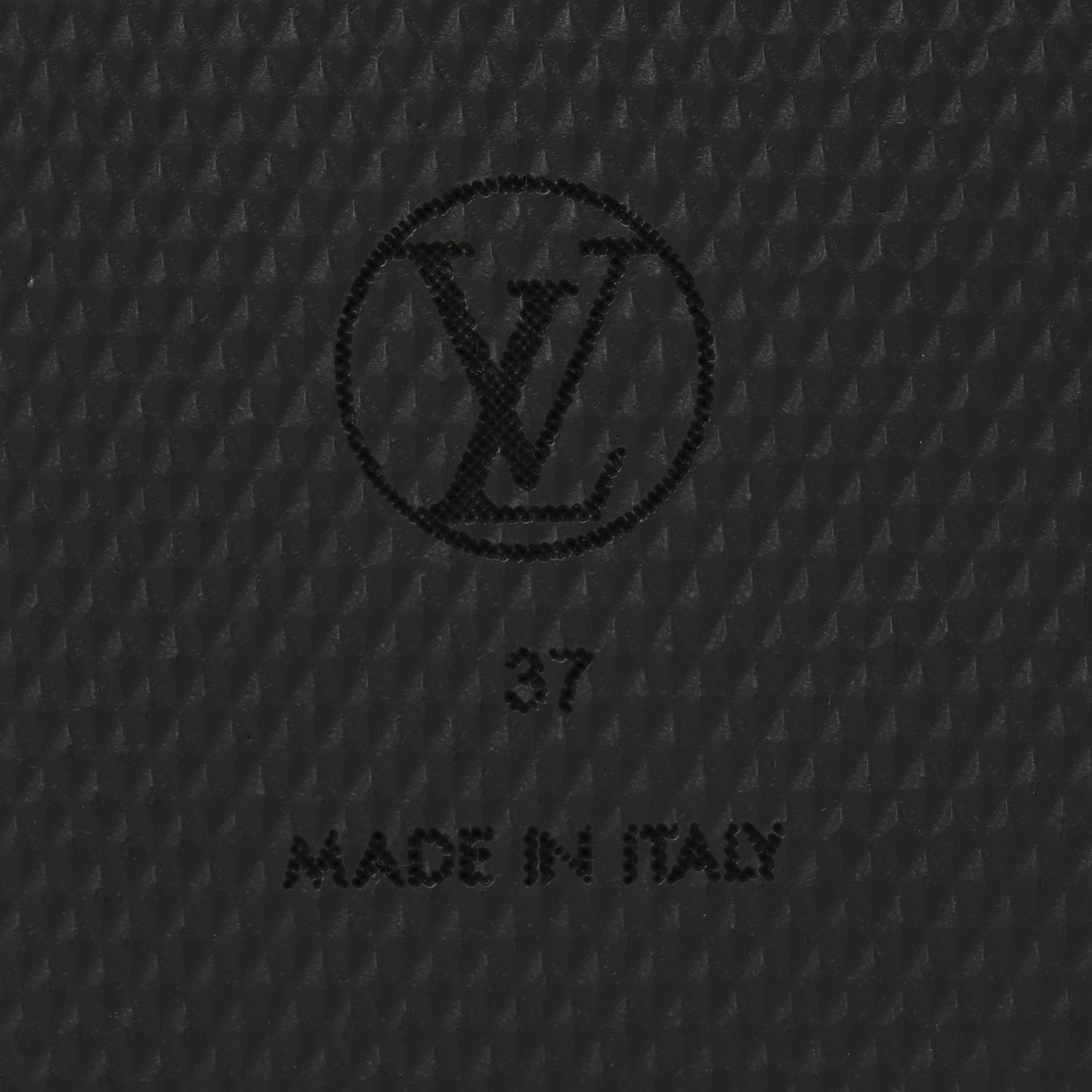 Calfskin Embossed Monogram Sunset Flat Comfort Mule 37 Black